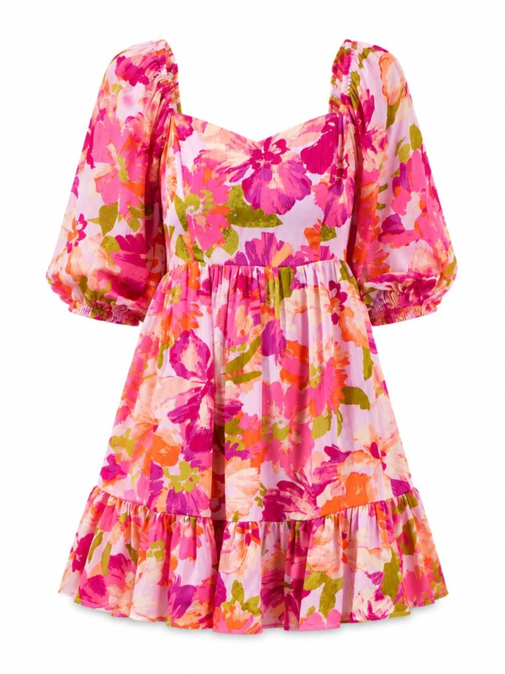 Sugarlips Abigal Floral Evy Sweetheart Mini Dress - Picture 4 of 5